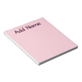 Bloc-note Pastel Pink Cadeaux d'enseignant personnalisé uniq (Incliné)
