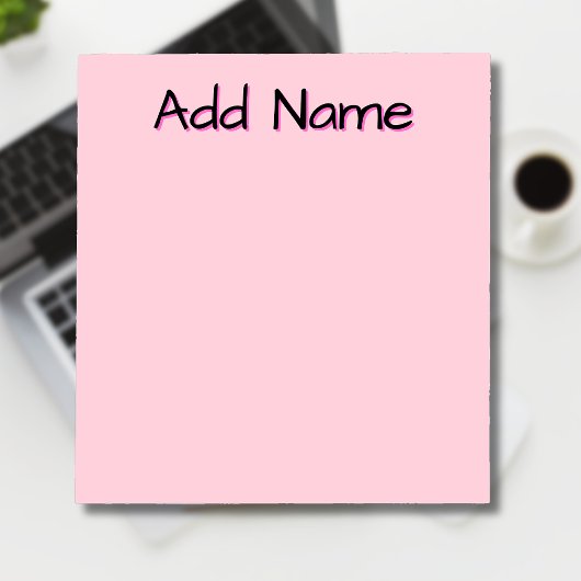 Bloc-note Pastel Pink Cadeaux d'enseignant personnalisé uniq