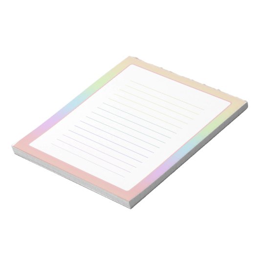 Bloc-note Pastel Rainbow Notepad (Tourné)