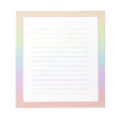 Bloc-note Pastel Rainbow Notepad (Devant)