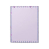 Bloc-note Pastel rayures motif avec marguerites (Tourné)