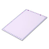 Bloc-note Pastel rayures motif avec marguerites (Incliné)