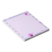 Bloc-note Pastel rayures motif avec marguerites (Incliné)