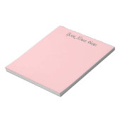 Bloc-note Pastel Rose Cadeaux d'enseignant personnalisés uni (Tourné)