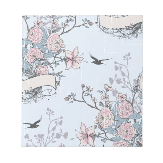 Bloc-note pastel shabby chic (Devant)