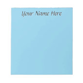 Bloc-note Pastel Sky Blue Cadeaux d'enseignant personnalisé  (Devant)