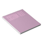 Bloc-note Pastel Violet & Rose Clair | Texte Moderne Éditabl (Incliné)