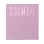 Bloc-note Pastel Violet & Rose Clair | Texte Moderne Éditabl (Devant)