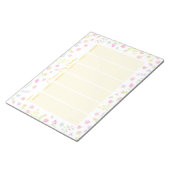 Bloc-note Pastel Wildflower Weekly Planner Notepad in Yellow (Incliné)