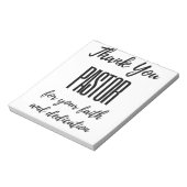 Bloc-note Pasteur Merci pour votre foi bl (Tourné)