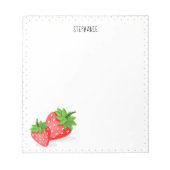 Bloc-note Patch fraise (Devant)