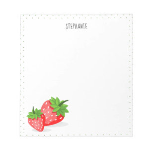 Bloc-note Patch fraise