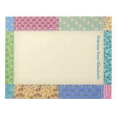 Bloc-note Patchwork Quilt personnalisé (Devant)
