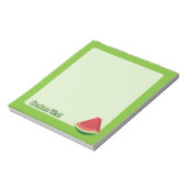 Bloc-note Pâte de pastèque sur arrière - plan vert clair (Tourné)