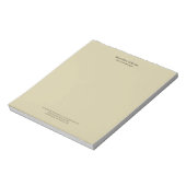 Bloc-note Pâte de sable pastel Professionnel Moderne Minimal (Tourné)