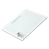 Bloc-note Patinage sur glace mignon Unicorn rose Turquoise N (Incliné)