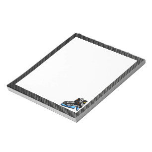 Bloc-note Patins d'hockey de fibre de carbone de Faux