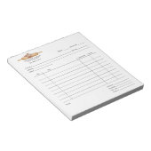 Bloc-note Pâtisserie Baker Chef Aquarelle Cuisine Panier (Incliné)