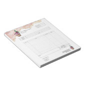 Bloc-note Pâtisserie Cupcake Boulangerie Bon de commande Fac (Incliné)