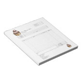 Bloc-note Pâtisserie Cupcake Boulangerie Bon de commande Fac (Incliné)