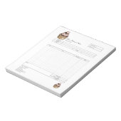 Bloc-note Pâtisserie Cupcake Boulangerie Bon de commande Fac (Tourné)