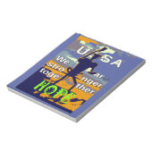 Bloc-note Patriotique USA Hope Graphisme (Tourné)