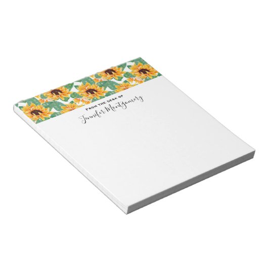 Bloc-note Pattern Yellow & Green (Incliné)