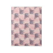 Bloc-note Patters animaux de rose moderne (Tourné)