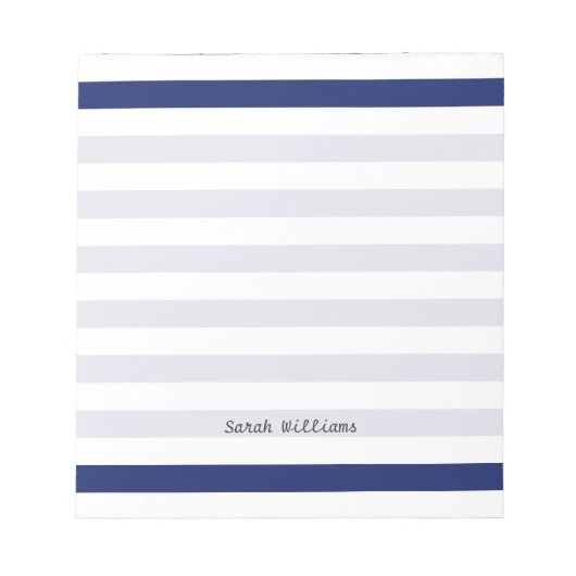 Bloc-note Patters bleus et blancs (Devant)