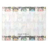 Bloc-note Patters de Cute Hipster Cats (Devant)