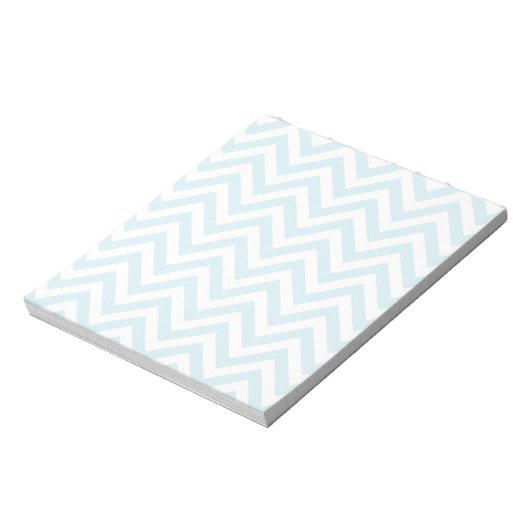 Bloc-note Patters de Light Blue et White Chevron (Tourné)