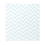 Bloc-note Patters de Light Blue et White Chevron (Devant)