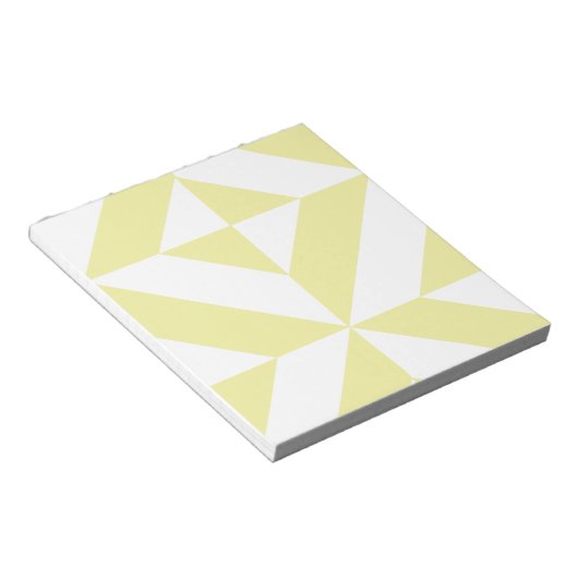 Bloc-note Patters de Pale Yellow (Incliné)