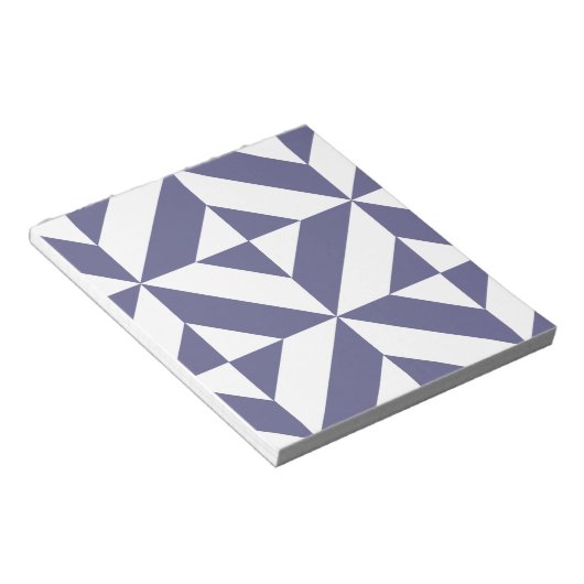 Bloc-note Patters Midnight Blue Geometric Deco Cube (Incliné)
