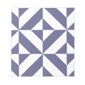 Bloc-note Patters Midnight Blue Geometric Deco Cube (Devant)