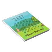 Bloc-note Pavé d'anniversaire Kangaroo et Feuille Maze (Incliné)