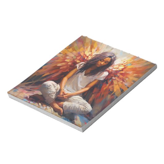 Bloc-note Pavé de notes d'art angélique (Tourné)