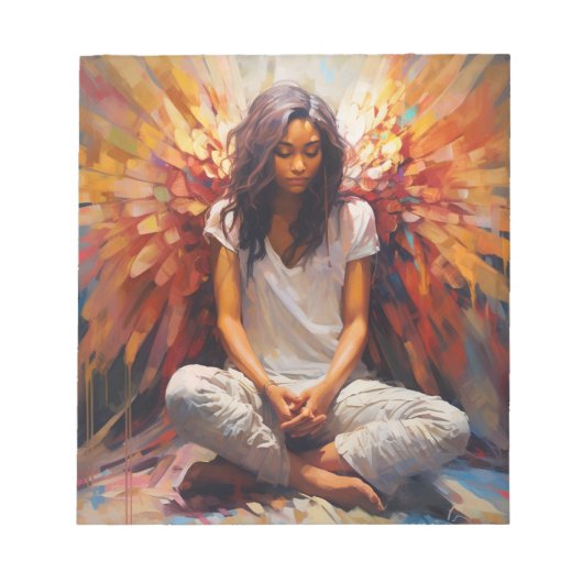 Bloc-note Pavé de notes d'art angélique (Devant)