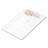 Bloc-note Pavé de notes du planificateur quotidien (Incliné)