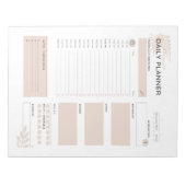 Bloc-note Pavé de notes du planificateur quotidien (Devant)