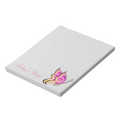 Bloc-note Pavé de notes Papillon rose (Tourné)