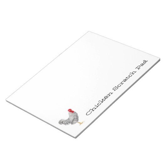 Bloc-note pavé de notes sur les rayures de poulet (Incliné)