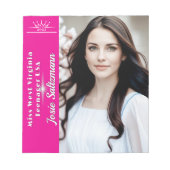 Bloc-note Pavé noir du concours de Sunburst Crowning Touch (Devant)