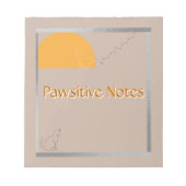 Bloc-note Pawsitive Notes - Cute Cat Notepad (Devant)