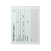Bloc-note Payment Receipt Business Logo (Tourné)