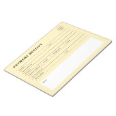 Bloc-note Payment Receipt Business Logo (Incliné)