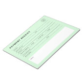 Bloc-note Payment Receipt Business Logo (Incliné)