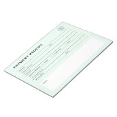 Bloc-note Payment Receipt Business Logo (Incliné)