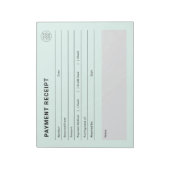 Bloc-note Payment Receipt Business Logo (Tourné)