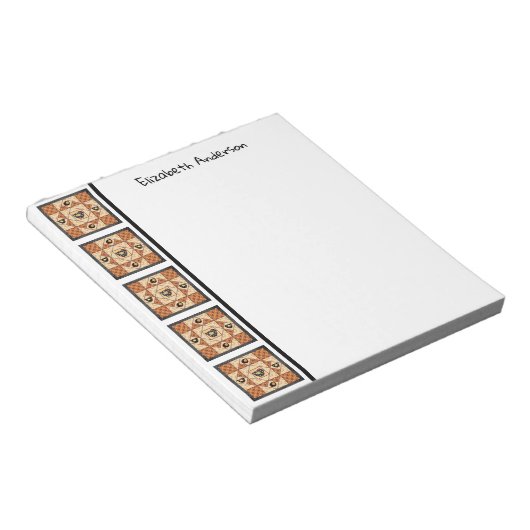 Bloc-note Pays Chicks Bordure de courtepointe (Incliné)